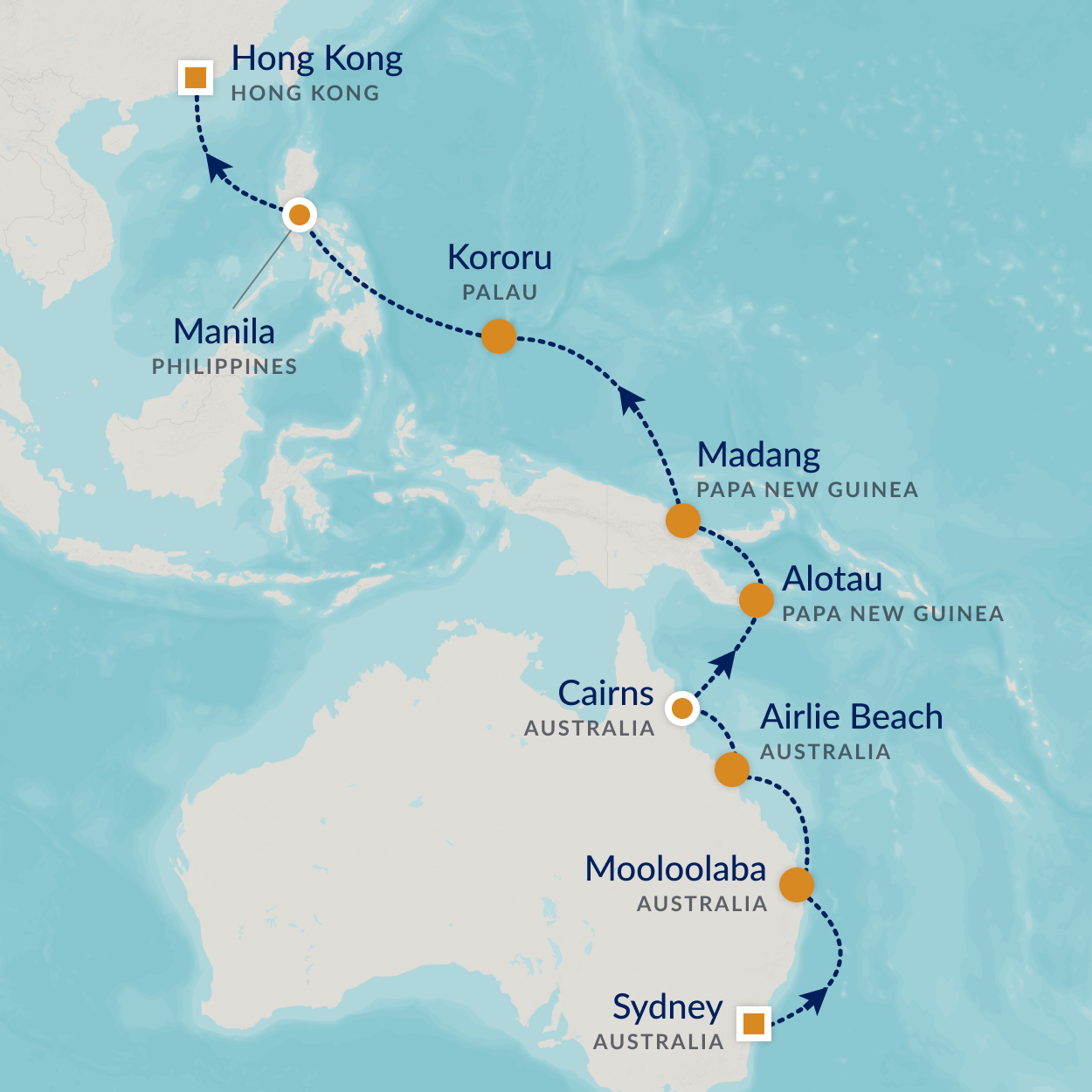 cruise map